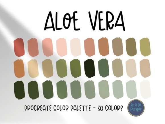 Aloe Vera Procreate Palette: Unlocking Nature's Digital Hues