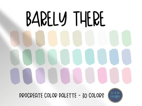 Barely There Procreate Color Palette: Subtle Hues for Modern Design