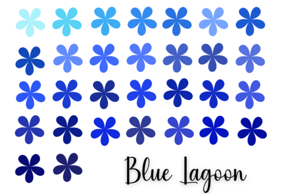 Blue Lagoon Procreate Color Swatches: Your Oceanic Palette