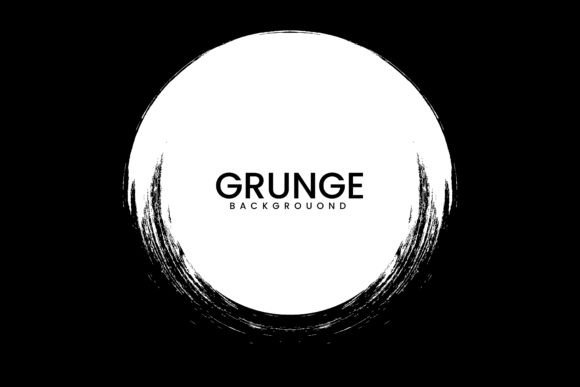 Circle Brush Black Color Round Shape: A Bold Design Asset