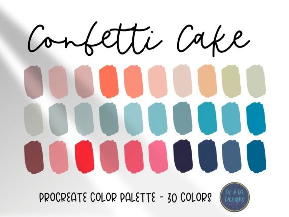 Confetti Cake Procreate Color Palette: A Designer’s Party in a File
