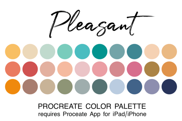Discover the Calming Power of the Pleasant Procreate Color Palette