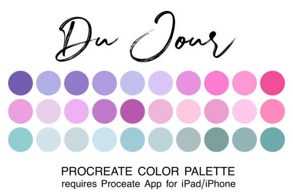 Du Jour Procreate Color Palette: Your Shortcut to Cohesive Art