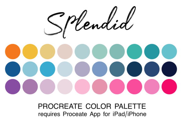 Elevate Your Digital Art with the Splendid Procreate Color Palette