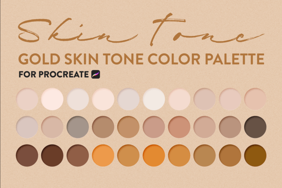 Gold Skin Tone Color Palette Procreate: A Designer's Essential Guide