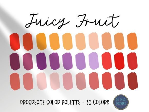 Juicy Fruit Procreate Color Palette: Your Shortcut to Vibrant Art