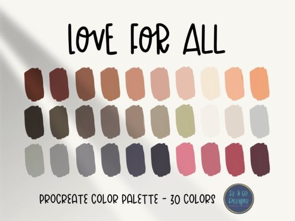 Love for All Procreate Color Palette: A Designer's Curated Toolkit