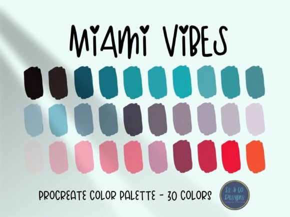 Miami Vibes Procreate Color Palette: Capture the Magic