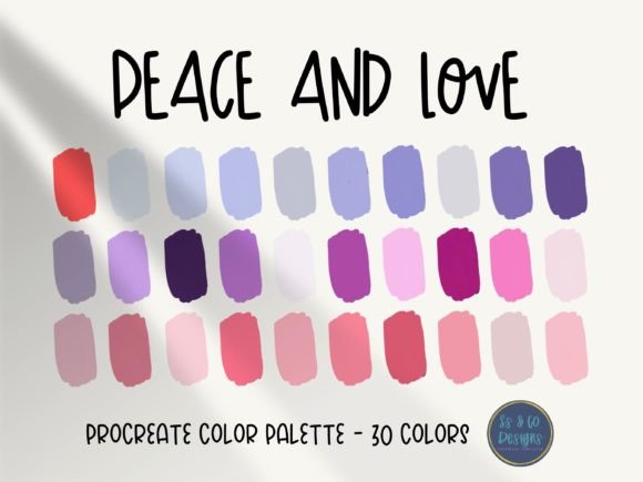 Peace and Love Procreate Color Palette: Find Your Creative Calm