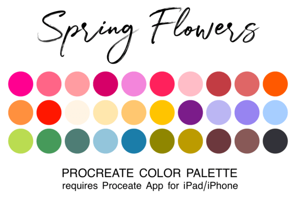 Spring Flowers Procreate Color Palette: A Fresh Take on Digital Color