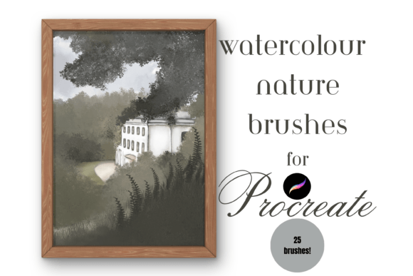 Unleash Natural Beauty with Watercolour Nature Brushes Procreate X25