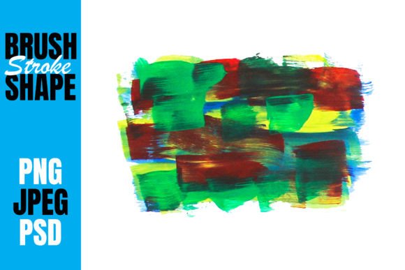 Unleash Vibrancy with Mixed Color Brush Stroke