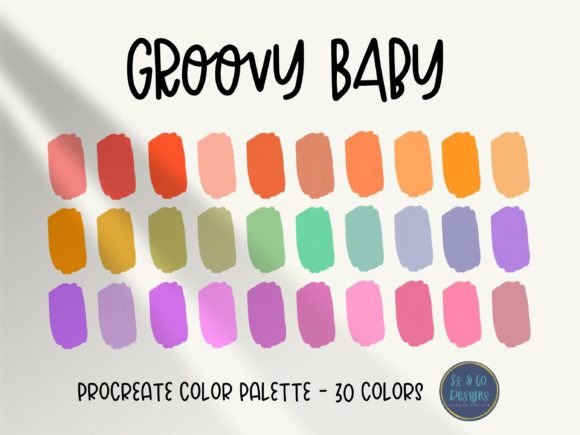 Unleash Your Groovy Side: A Procreate Palette for Bold Creators