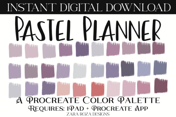 Unlock Soft Aesthetics with the Pastel Planner Procreate Palette