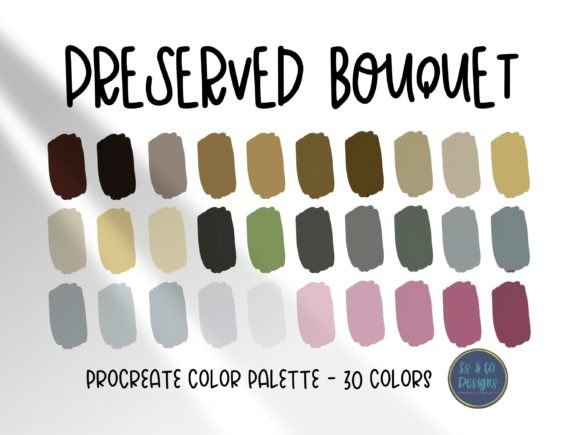 Unlock Your Next Project with PreservedBouquet Procreate Colors