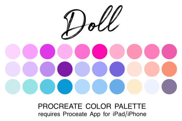 Unlocking Creativity with the Doll Procreate Color Palette