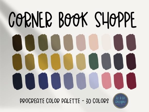 Warm Up Your Digital Art with the Corner Book Shop Procreate Palette